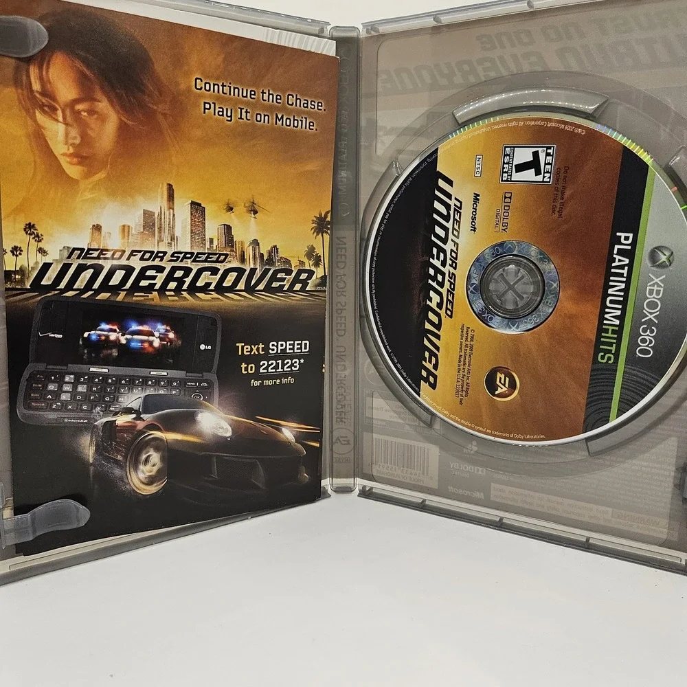 Need for Speed Undercover‎ Xbox 360 Platinum Hits Complete EA Racing Game